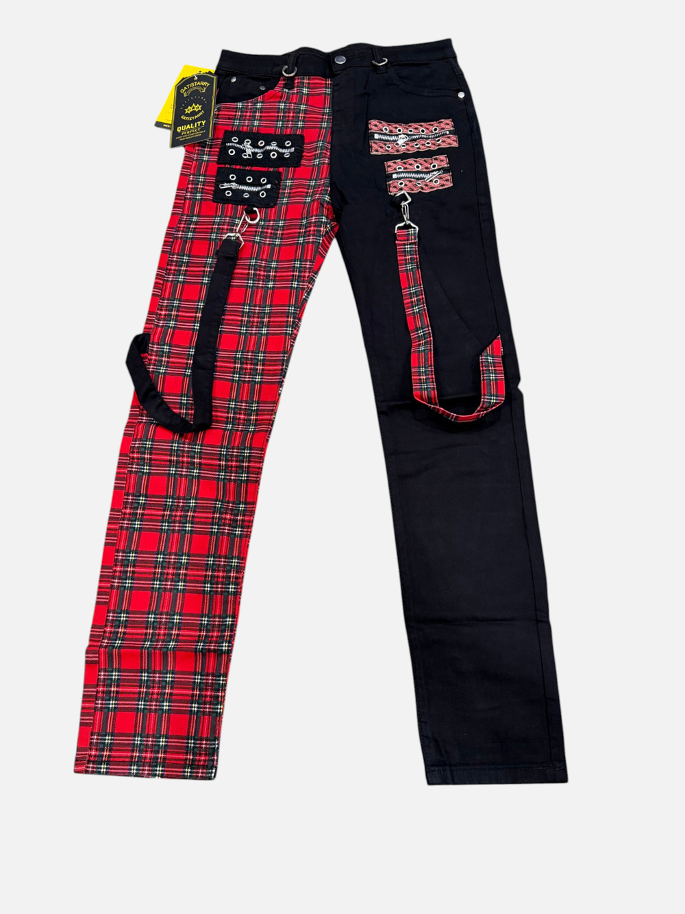 Black Red Youth Size 14 Grunge Look Slim Fit Size 30X30